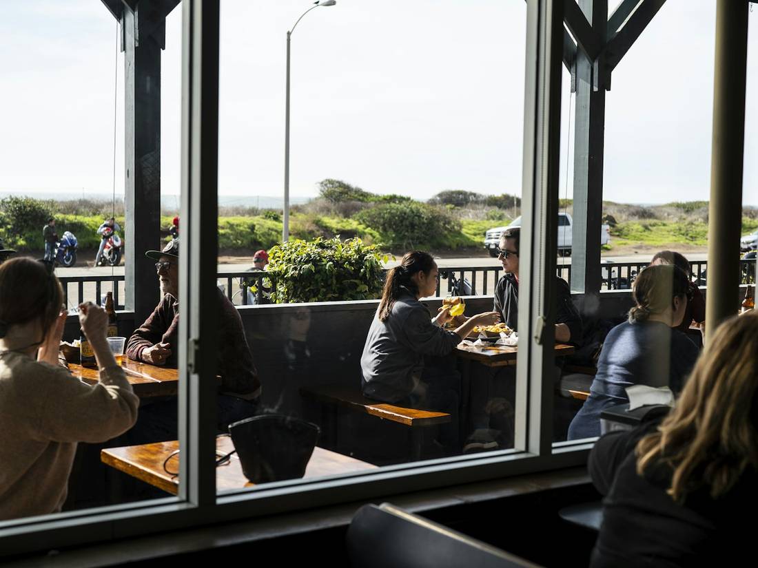 A cafe dining room