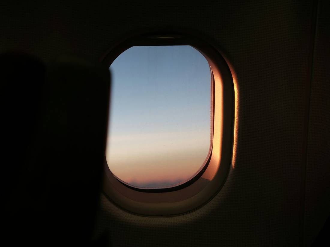The view from an airplane window