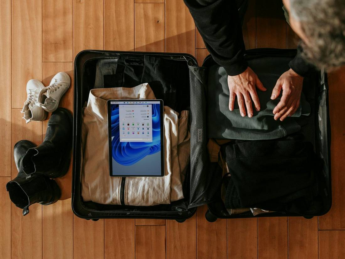 Packing a suitcase